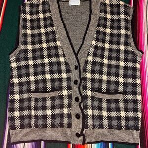 Vintage Pendleton 100% Virgin Wool Button-Up Sweater Vest 3X USA